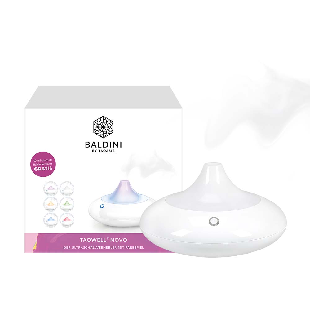 Taowell Novo - Dyfuzor zapachowy do aromaterapii i koloroterapii + 5 ml kompozycji Wellness Taowell Novo - Dyfuzor zapachowy do aromaterapii i koloroterapii + 5 ml kompozycji Wellness